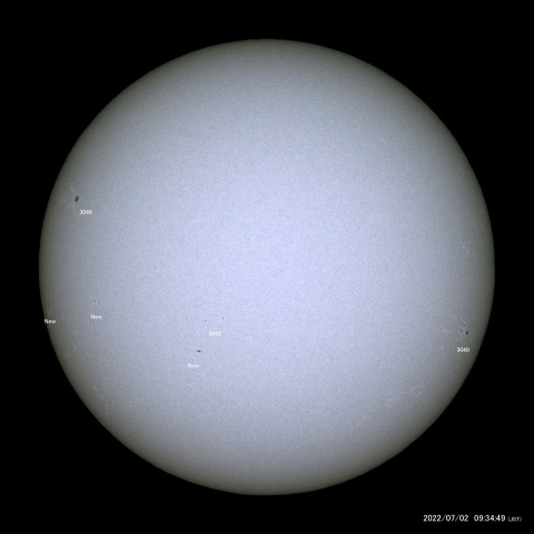 太陽黒点 (2022/07/02)