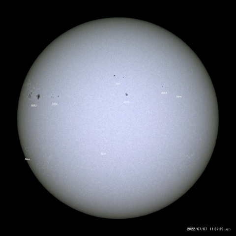 太陽黒点 (2022/07/07)