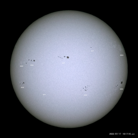 太陽黒点 (2022/07/17)