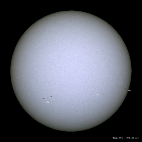 太陽黒点 (2022/07/31)