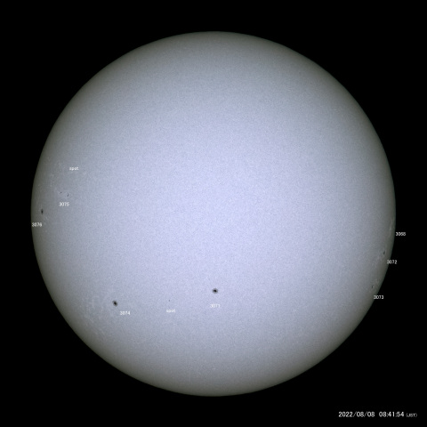 太陽黒点 (2022/08/08)