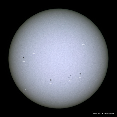 太陽黒点 (2022/08/10)
