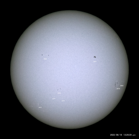 太陽黒点 (2022/08/19)