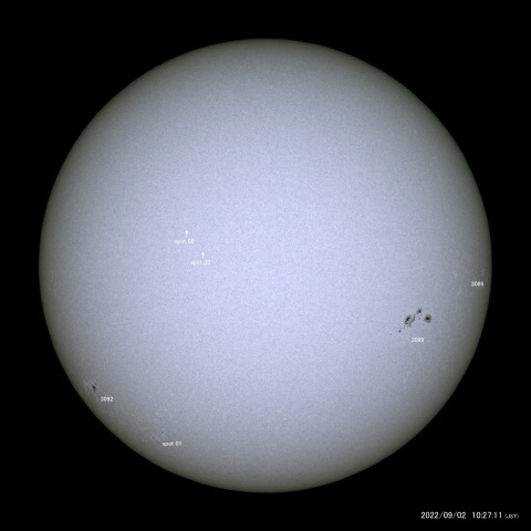 太陽黒点 (2022/09/02)
