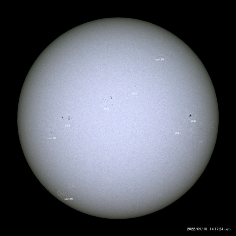 太陽黒点 (2022/09/10)