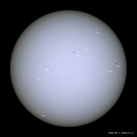 太陽黒点 (2022/09/11)