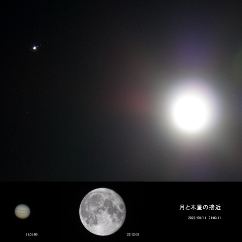 月と木星の接近