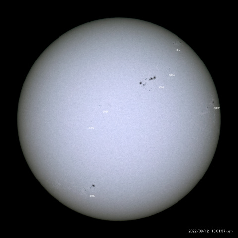 太陽黒点 (2022/09/12)