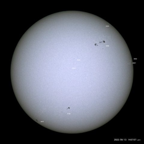 太陽黒点 (2022/09/13)