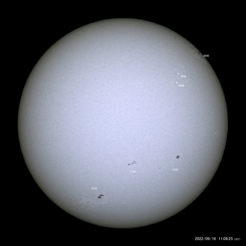 太陽黒点 (2022/09/16)