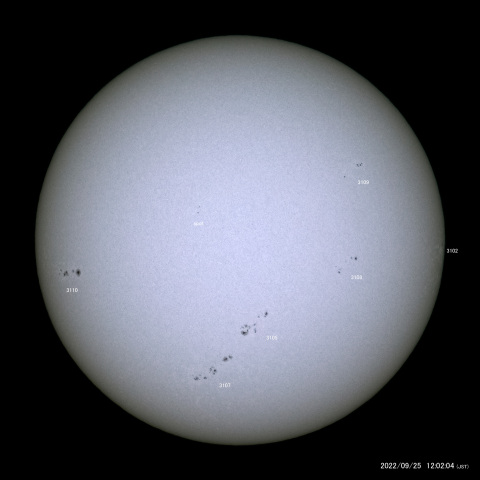 太陽黒点 (2022/09/25)