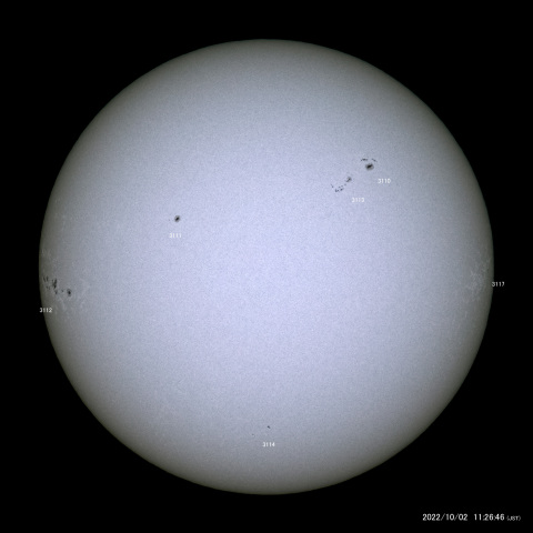 太陽黒点 (2022/10/02)