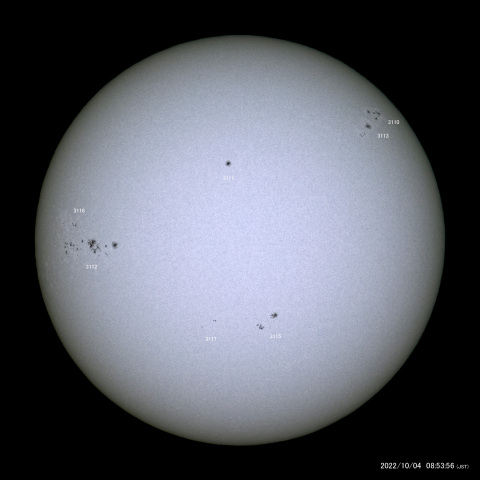 太陽黒点 (2022/10/04)
