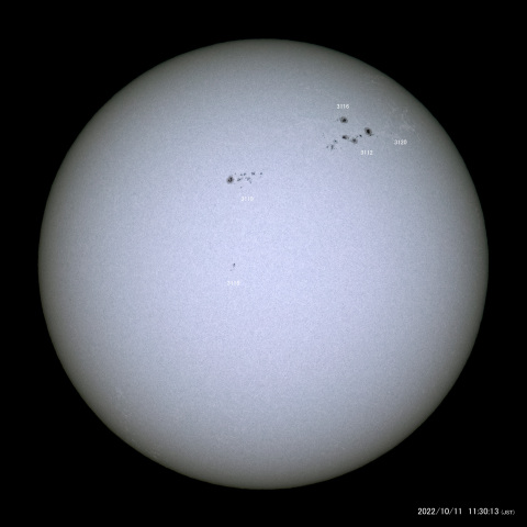 太陽黒点 (2022/10/11)