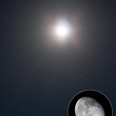 月とプレアデス星団＆ヒアデス星団の接近と火星