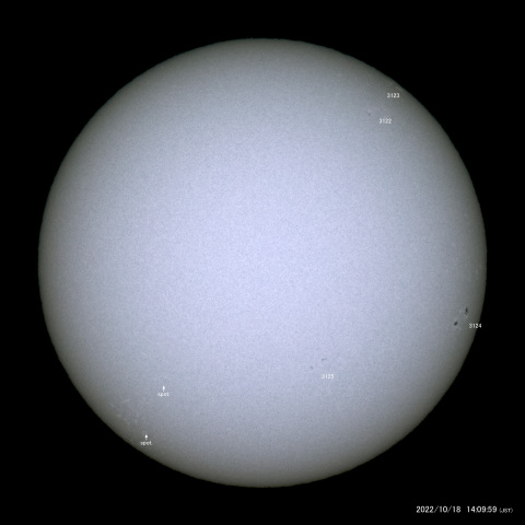 太陽黒点 (2022/10/18)