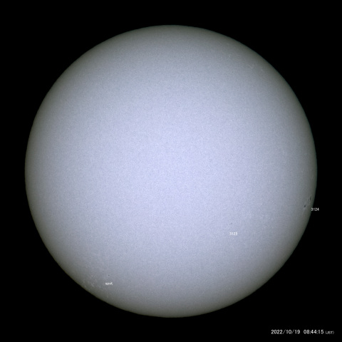 太陽黒点 (2022/10/19)