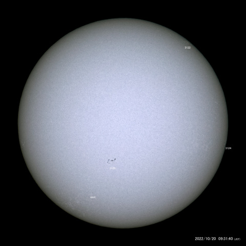 太陽黒点 (2022/10/20)