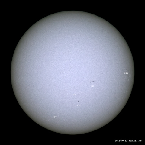 太陽黒点 (2022/10/22)