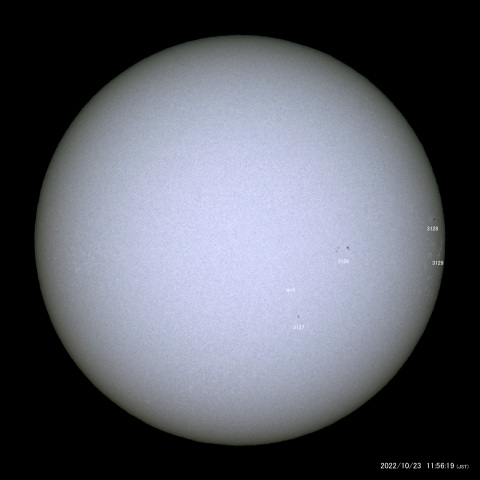 太陽黒点 (2022/10/23)