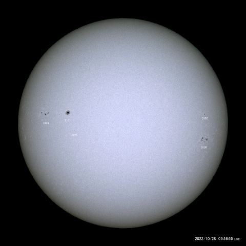 太陽黒点 (2022/10/28)
