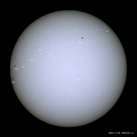 太陽黒点 (2022/11/05)