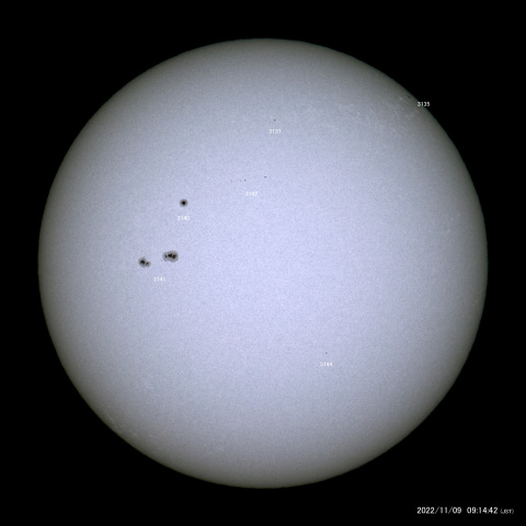 太陽黒点 (2022/11/09)