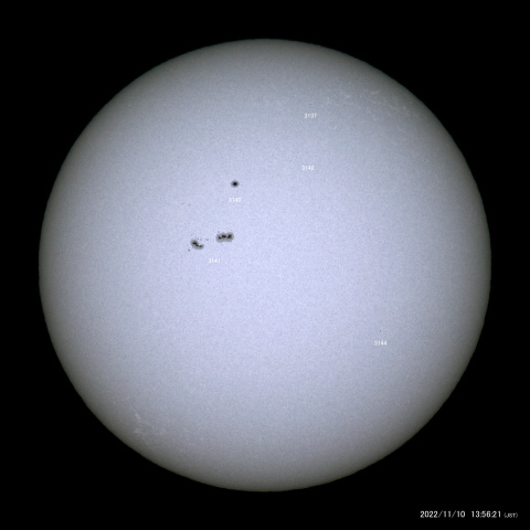 太陽黒点 (2022/11/10)