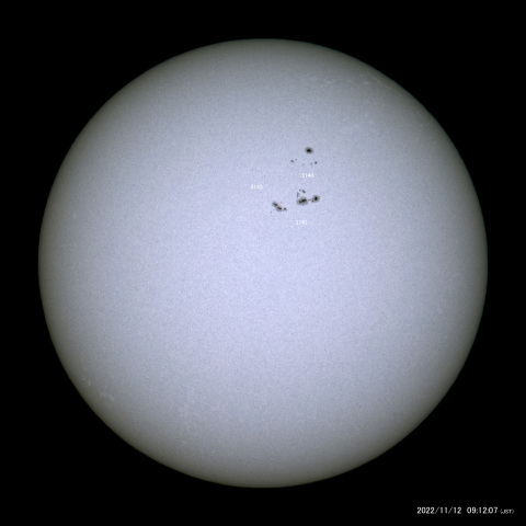 太陽黒点 (2022/11/12)