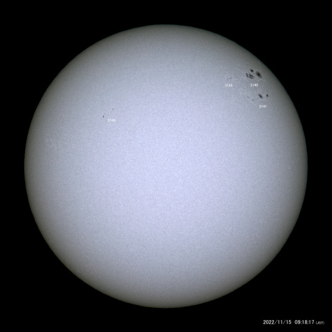太陽黒点 (2022/11/15)
