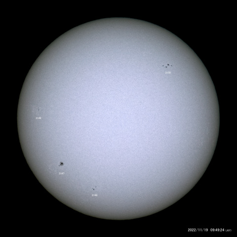 太陽黒点 (2022/11/19)