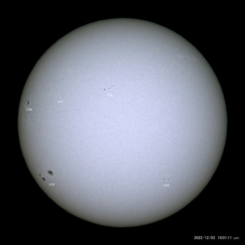太陽黒点 (2022/12/03)