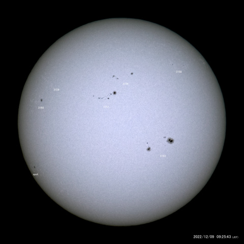 太陽黒点 (2022/12/09)