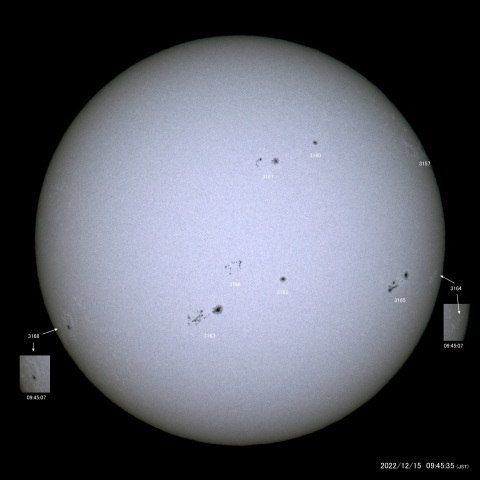 太陽黒点 (2022/12/15)