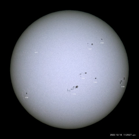 太陽黒点 (2022/12/16)