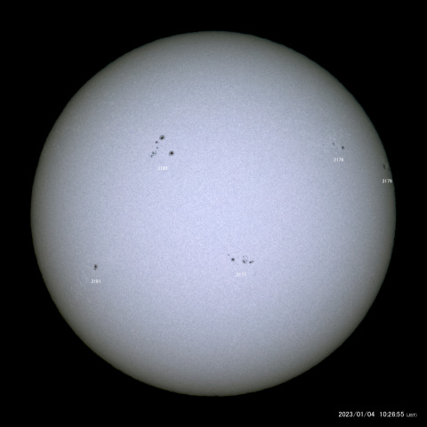 太陽黒点 (2023/01/04)