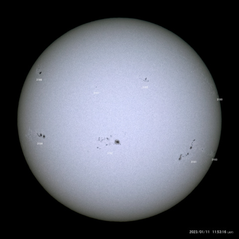 太陽黒点 (2023/01/11)