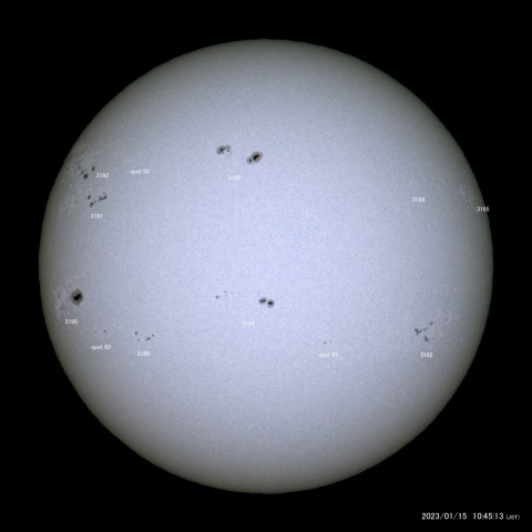 太陽黒点 (2023/01/15)