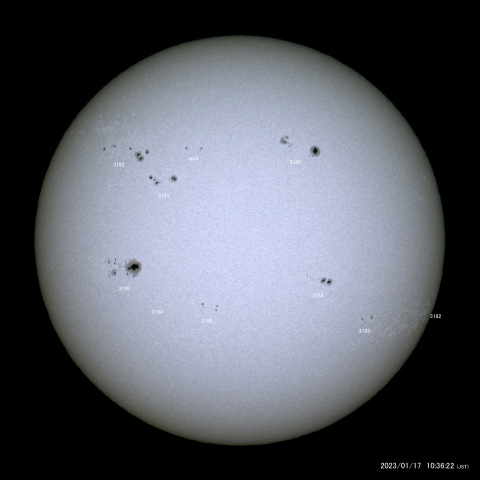 太陽黒点 (2023/01/17)