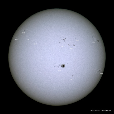 太陽黒点 (2023/01/20)