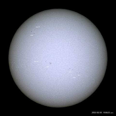 太陽黒点 (2023/02/05)
