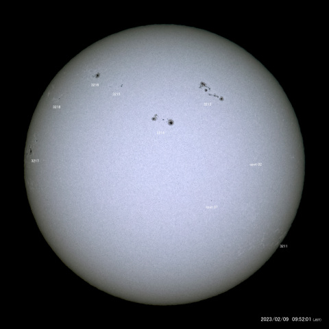 太陽黒点 (2023/02/09)