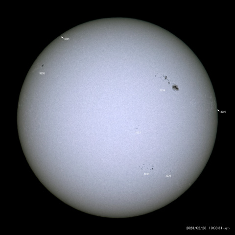 太陽黒点 (2023/02/28)
