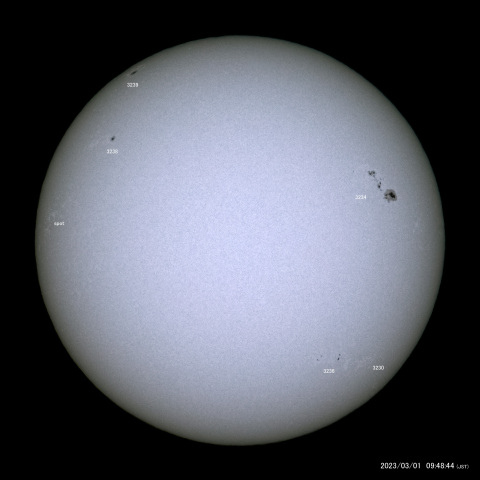 太陽黒点 (2023/03/01)