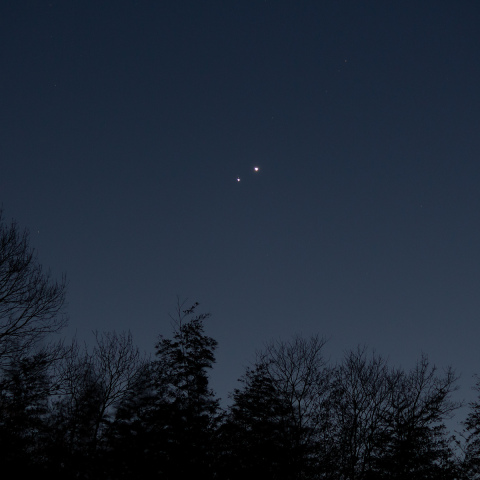 金星と木星の接近