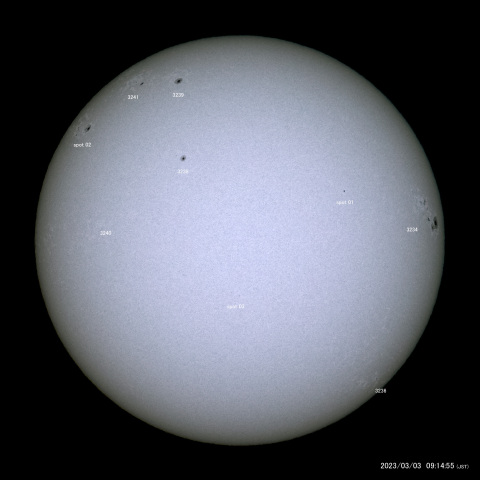 太陽黒点 (2023/03/03)