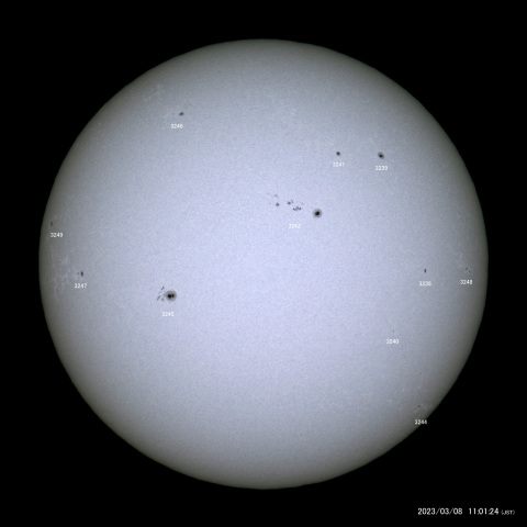 太陽黒点 (2023/03/08)