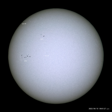 太陽黒点 (2023/04/10)
