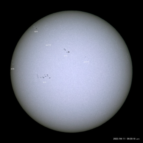 太陽黒点 (2023/04/11)