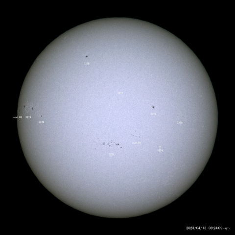太陽黒点 (2023/04/13)